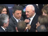 Napoli - Referendum, Renzi alla Mostra d'Oltremare. Fuori la contestazione (02.12.16)