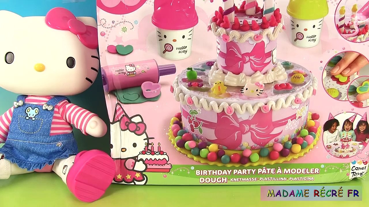 Play Doh Hello Kitty Birthday Party Gâteau danniversaire Canal Toys Pâte à modeler