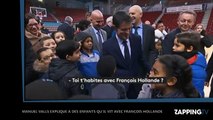 Quand Manuel Valls explique à des enfants qu’il habite avec François Hollande (Vidéo)