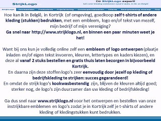 Zelf kleding bedrukken Kortrijk