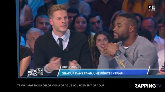 TPMP : Matthieu Delormeau drague ouvertement Gradur, le rappeur très gêné ! (Vidéo)