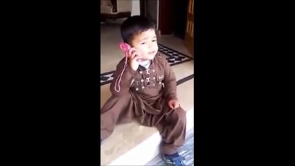 Little Boy Call To His Girl Friend