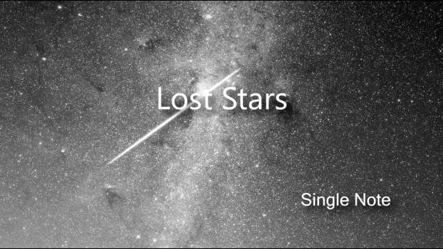 Lost Stars (Adam Levine, Begin Again OST) Single Note COVER