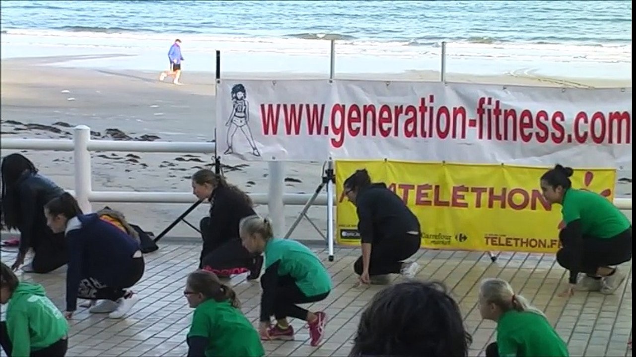 Flashmob Téléthon Dinard Samedi 03 Décembre 2016 avec Génération-Fitness