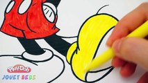 Comment Mickey Mouse activité de coloriage de vitesse, Apprenez couleurs avec Mickey Mouse