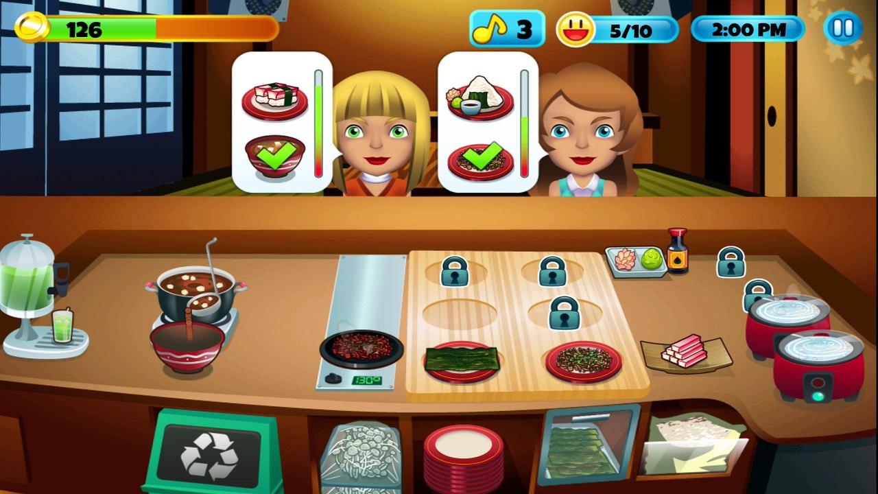 My Sushi Shop Gameplay by Tapps Games | Level 22 - 26