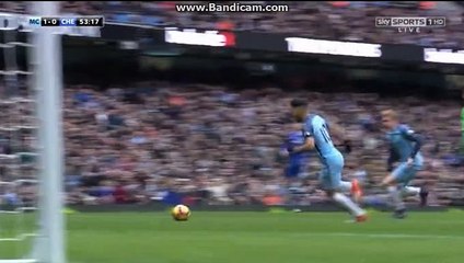 Segio Aguero Fantastic Chanche - Manchester City vs Chelsea - Premier League - 03.12.2016