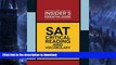 PDF ONLINE The Insider s Essential Guide to SAT Critical Reading and Vocabulary READ PDF FILE ONLINE