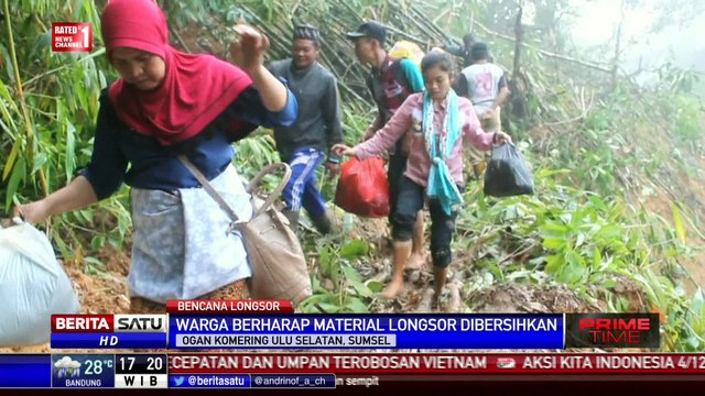 Tebing Jalan Penghubung Dua Kecamatan OKU Selatan Longsor
