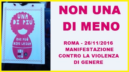 NON UNA DI MENO - Manifestazione contro la violenzadi genere
