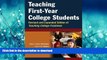 Pre Order Teaching First-Year College Students #A#
