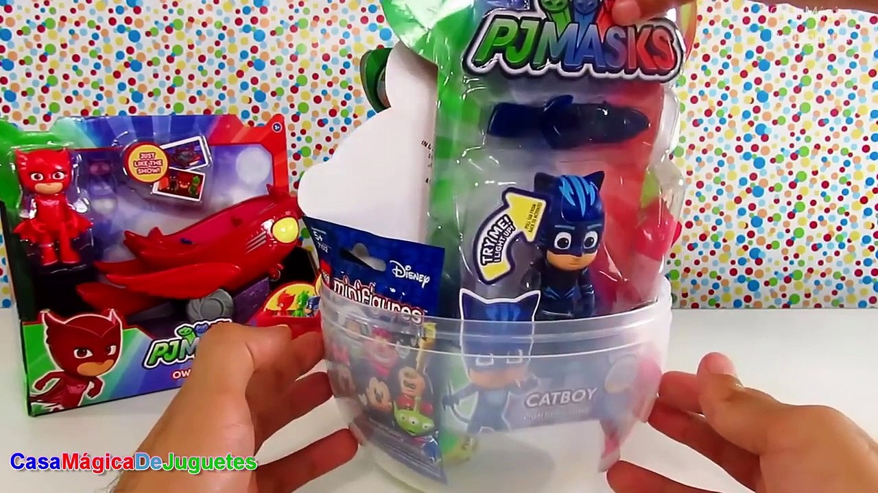 Huevo Sorpresa Gigante de Cat Boy o Gatuno de PJ Masks de Plastilina Play Doh en Español YouTube