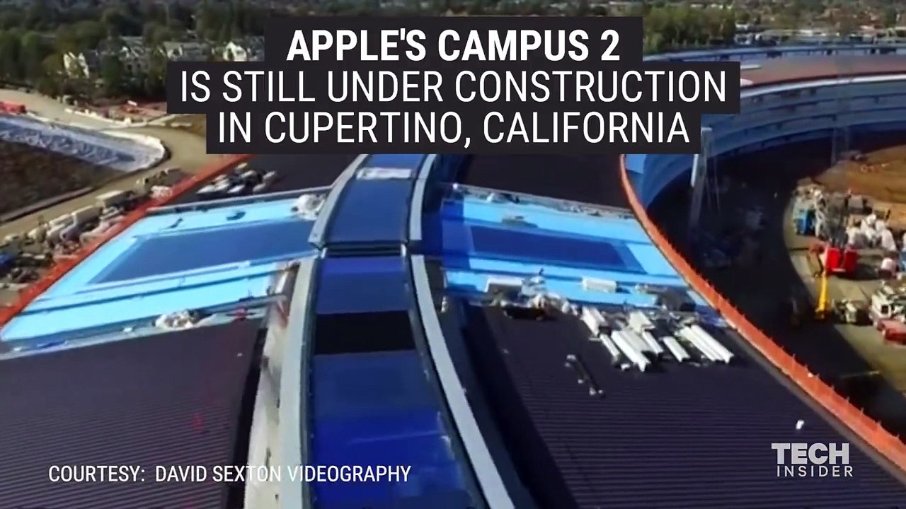new campus looks like it's almost ready – according to this drone footage.