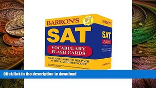 FAVORIT BOOK Barron s SAT Vocabulary Flash Cards, 2nd Edition: 500 Flash Cards to Help You Achieve