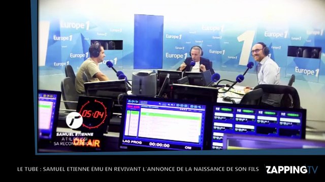 Le Tube – Samuel Etienne ému en découvrant les images de son départ pour assister à la naissance de son fils (Vidéo)