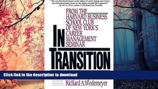 READ THE NEW BOOK In Transition: From the Harvard Business School Club of New York s Career