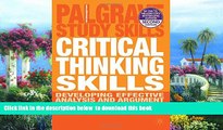 {BEST PDF |PDF [FREE] DOWNLOAD | PDF [DOWNLOAD] Critical Thinking Skills: Developing Effective