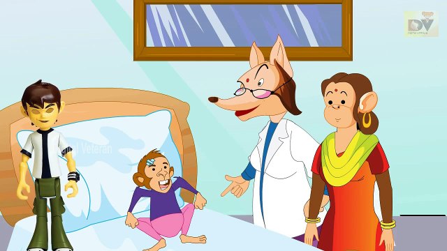 Five Little Monkeys Nursery Rhymes With Lyrics | Popular 3D Animated Monkey Rhymes For Kids