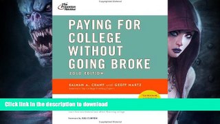 Hardcover Paying for College Without Going Broke, 2010 Edition (College Admissions Guides) #A#