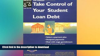 Hardcover Take Control of Your Student Loan Debt #A#