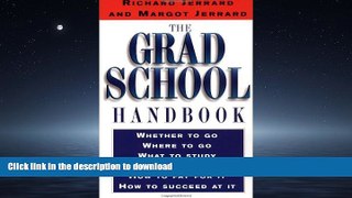 Pre Order The Grad School Handbook #A#