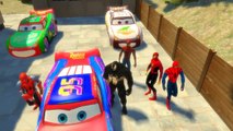 NEW Style Spidermans with Amazing Spiderman and Lightning McQueen Disney Cars | Nursery Rhymes