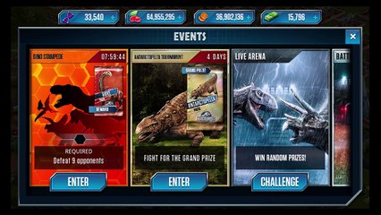 Antarctopelta Event - Dino Stampede Vs x9 Dinos - Jurrassic World The Game