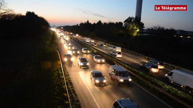 Rennes. Opération escargot de teufeurs sur la rocade Sud