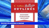 Pre Order Modern European History (Collins College Outlines) #A# Full Book