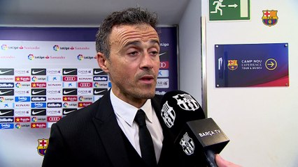 Luis Enrique: “We deserved to win”