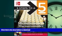 Hardcover 5 Steps to a 5 AP Microeconomics/Macroeconomics with CD-ROM, 2010-2011 Edition (5 Steps