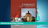 Pre Order German CLEP Test Study Guide - Pass Your Class - Part 1 #A# On Book