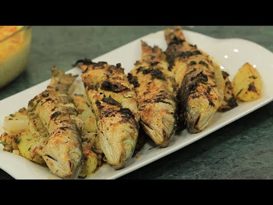 سمك بوري بالزيت والليمون  | الشيف شربيني