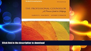 FAVORIT BOOK The Professional Counselor: A Process Guide to Helping with MyCounselingLab without