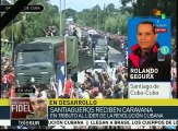 Caravana de tributo a Fidel llega a Santiago de Cuba