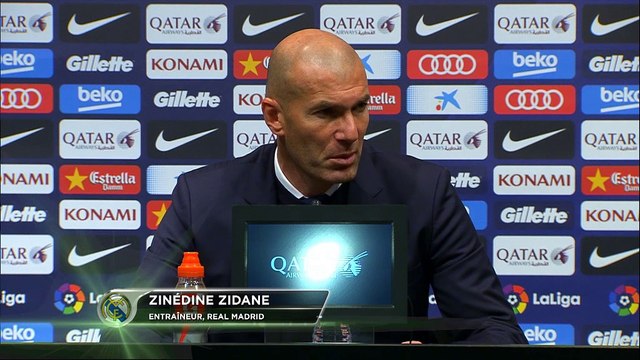 Clasico - Zidane: On aurait mérité de marquer les premiers