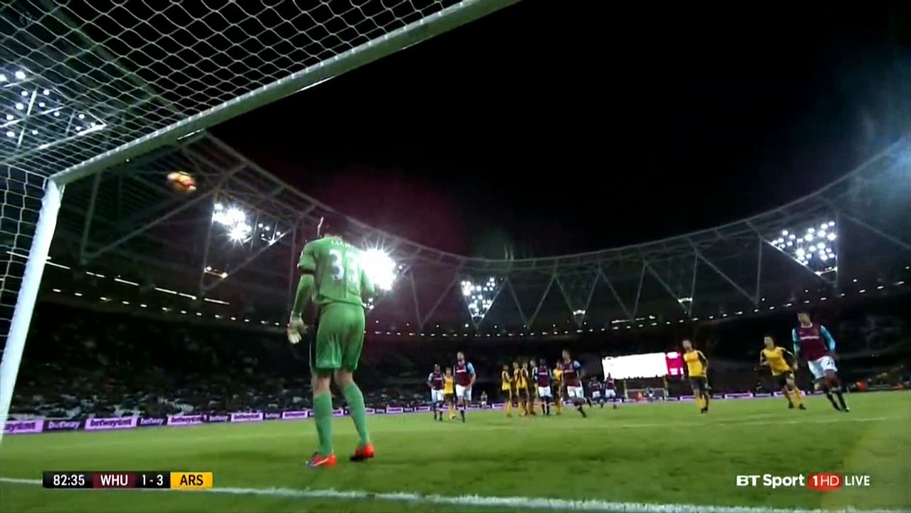 Andrew Carroll Goal HD - West Ham 1-3 Arsenal 03.12.2016