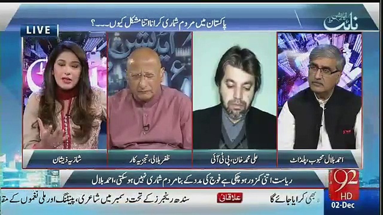 Zafar Hilaly Insulted to Acnhor Shazia Zeeshan For She's Talked about Bilawal Bhutto