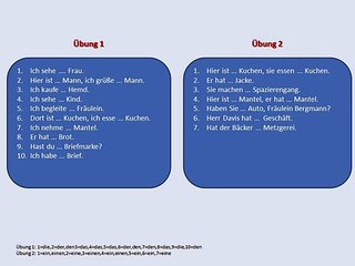 German Grammar | Nominativ und Akkusativ |