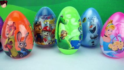 KidTV -Huevos Sorpresa de Pascua - Zootopia Patrulla Canina Minions Frozen en Español