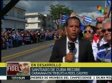 Santiagueros reciben las cenizas de Fidel en la Plaza Antonio Maceo
