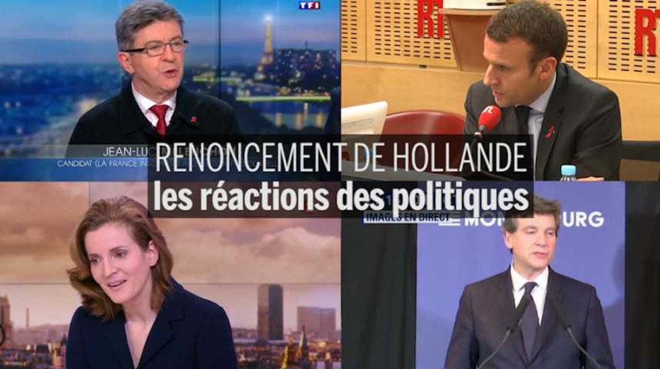 Zapping : les réactions des politiques après le renoncement de François Hollande