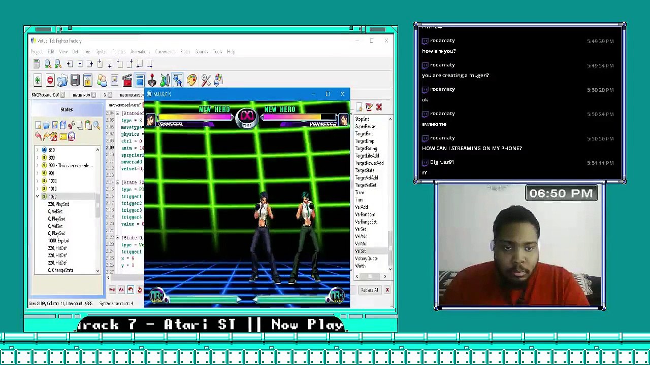 MUGEN Session with BR91X: (Marvelizing Characters MVC2 Mouser/Darkwolf Style) (11)