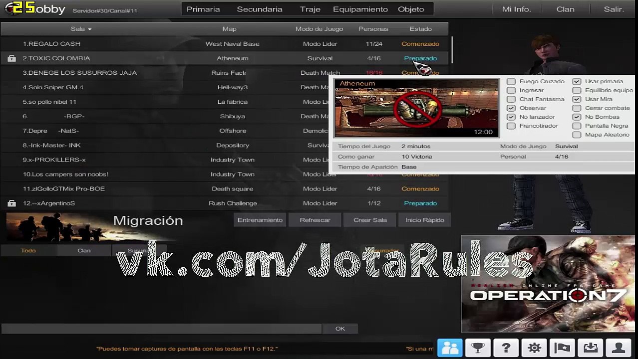 Cuenta Operation7 con 100k Venta