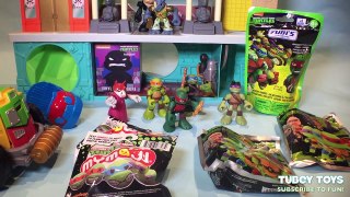 Ninja Turtles Parody Play Doh Pizza Party Set Blind Bags Toy Surprises Videos for Kids Tubey Toys