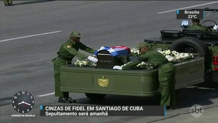 Cinzas de Fidel Castro voltam ao berço da revolução em Cuba