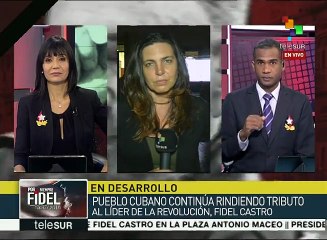 Continúa vigilia en la Universidad de La Habana para despedir a Fidel