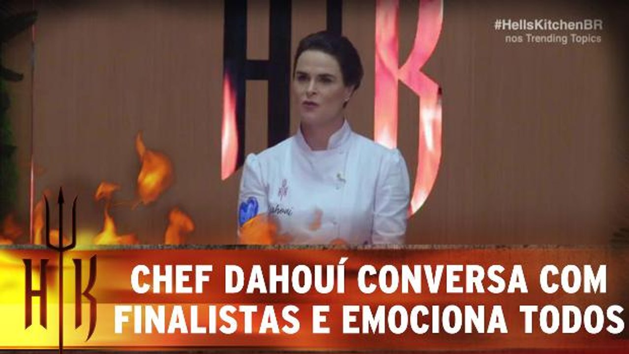 Chef Dahouí conversa com finalistas e emociona