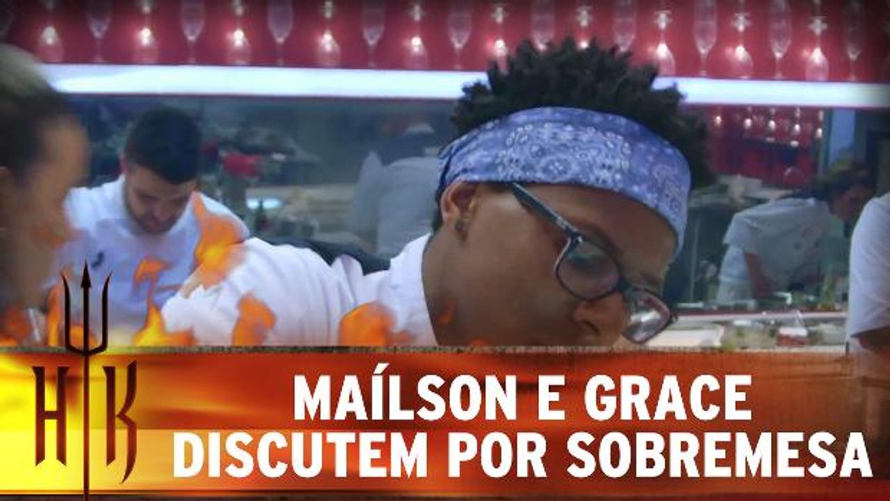 Grace e Mailson discutem para montar sobremesa