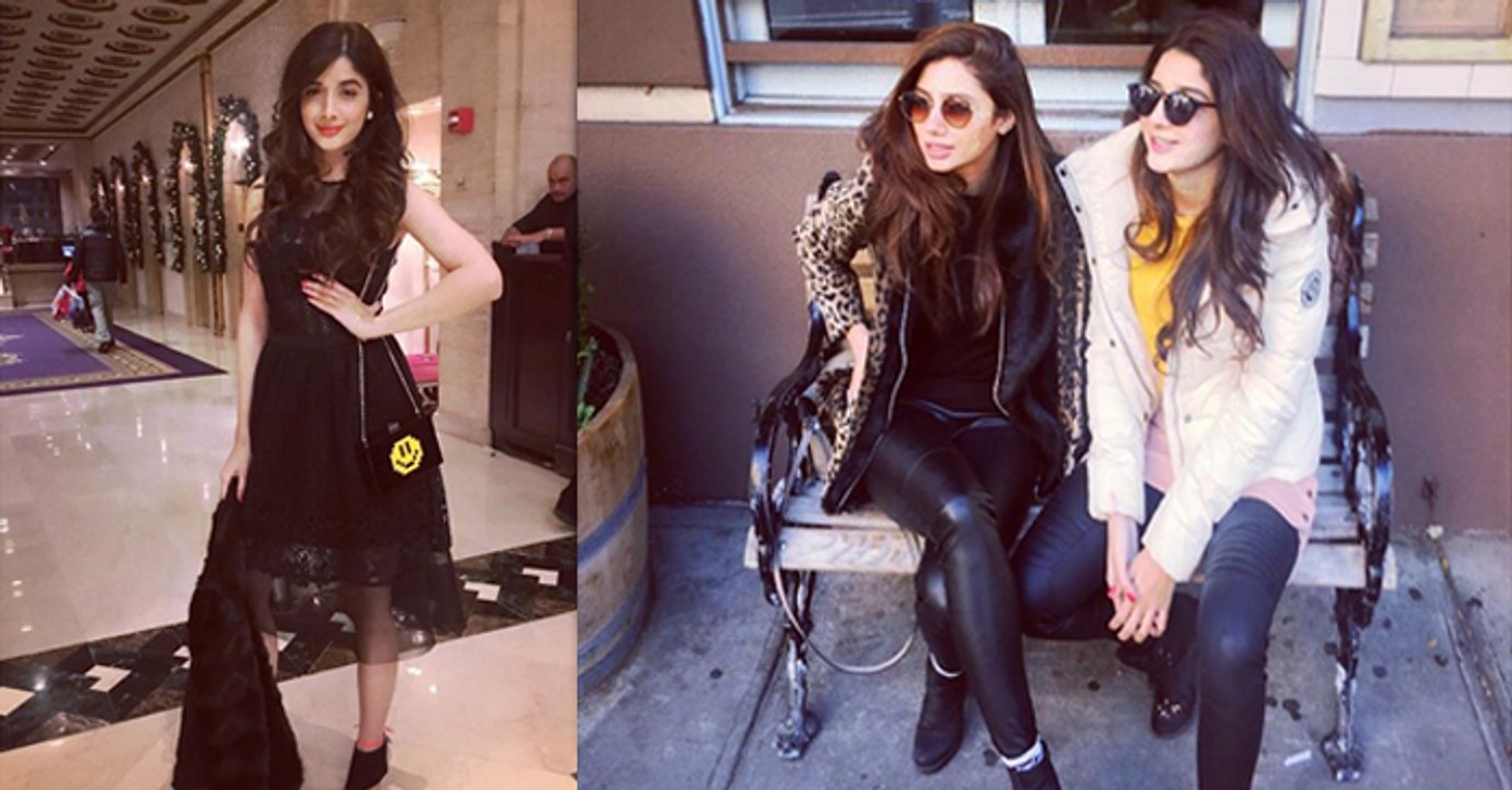 Mahira Khan And Mawra Hocane Enjoying In New York
